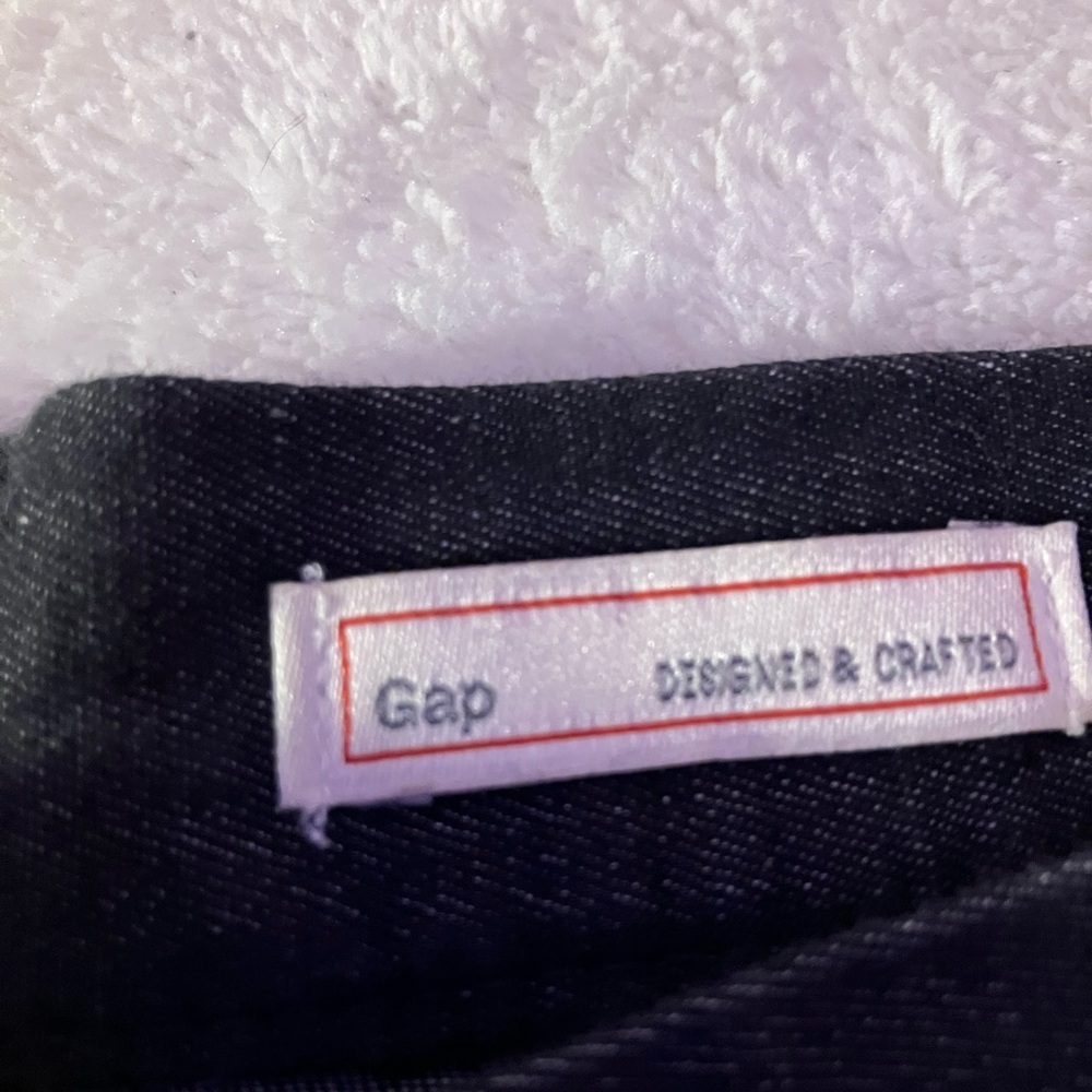 GAP Designed & Crafted Black A-Line Mini Skirt High Waist Premium Denim Small - Picture 3 of 6